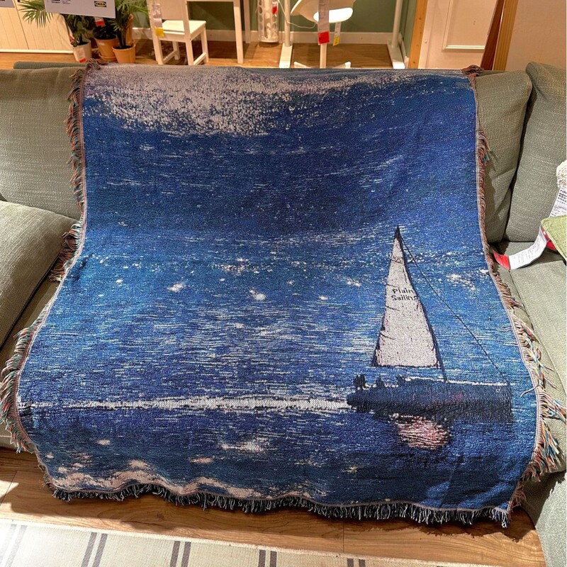 "Smooth Sailing" Seascape Little Red Book DIY Tapestry Decorative Painting Wall Decorative Blanket Sofa Blanket Bed Cover Blanket "Smooth Sailing" Seascape Little Red Book DIY Tapestry Decorative Painting Wall Decorative Blanket Sofa Blanket Bed Cover Blanket