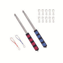 导游配件2米手摇不锈钢伸缩杆卡扣套装户外手持旗杆跨境厂家文化