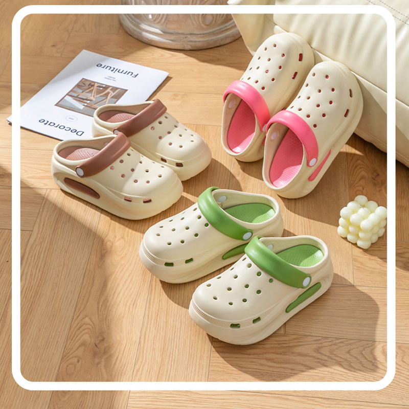 New Foreign Trade Shoes Women's Summer Outer Wear Thick-soled Beach Shoes Fashionable Baotou Sandals New Foreign Trade Shoes Women's Summer Outer Wear Thick-soled Beach Shoes Fashionable Baotou Sandals