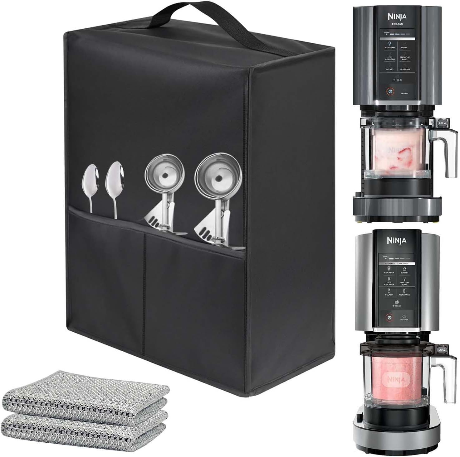 Ninja NC501 CREAMi 럭셔리 11-in-1 디저트 머신 커버에 적합한 새로운 아이스크림 빙수 기계 먼지 커버