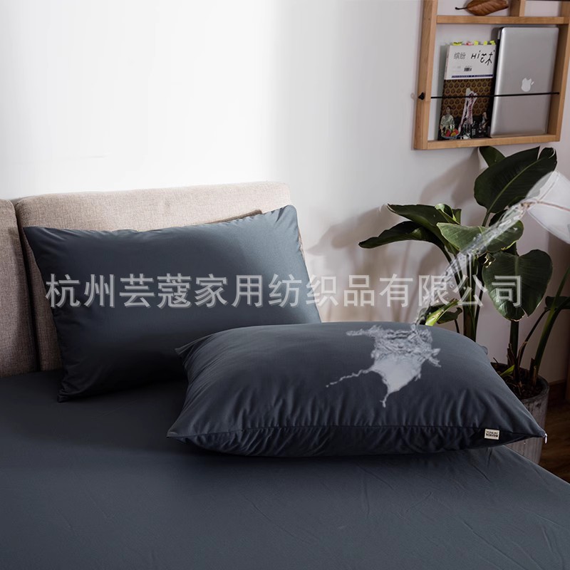 Amazon cushion protector anti-bababa capa aislante anti-áccaros cubierta de revestimiento interior cubierta de almohada de aceite protector de cabeza cubierta de almohada anti-transpirador doméstico