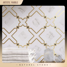 水刀天然大理石不锈钢马赛克瓷砖背景墙拼花玄关餐厅防滑地砖轻奢