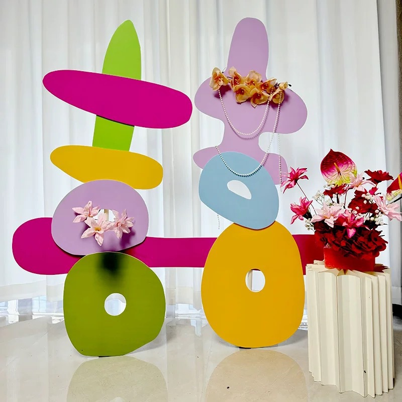 Dopamina KT tablero de bodas diseño de la habitación de la boda fotografía de la mañana props de fondo colorido boda al aire libre bienvenida