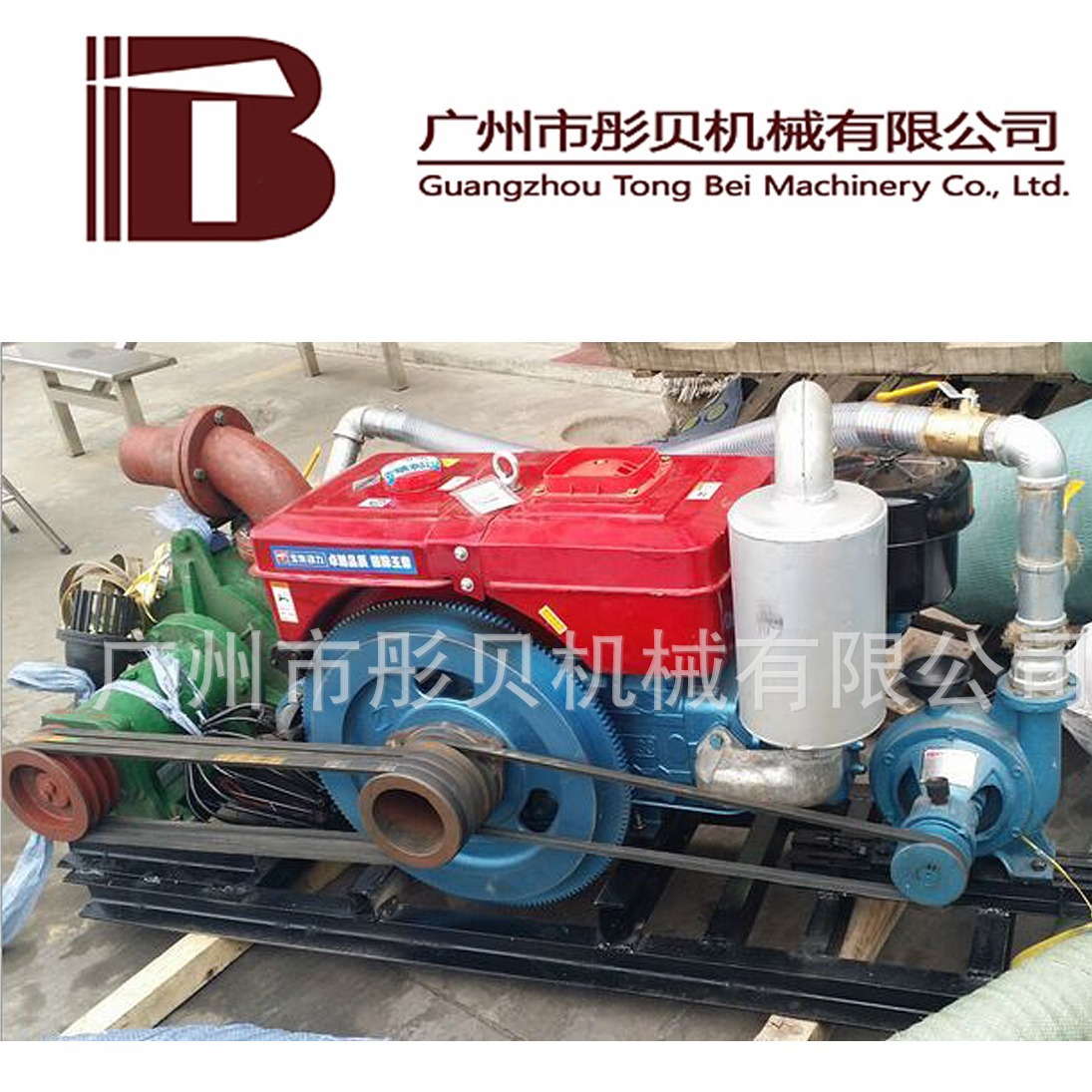 广东台山市吸沙泵 4寸小型柴油机抽沙泵组 泥沙泵