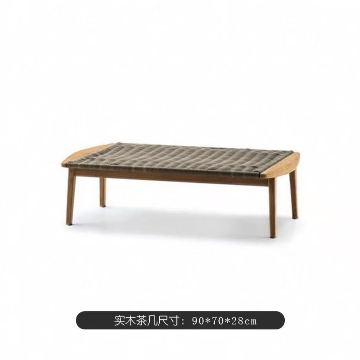 Sofá al aire libre diseñador de combinación patio jardín ocio muebles de madera maciza casa de sol terraza sofá de caña