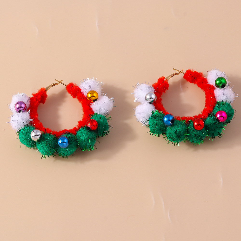 13g Weight Alloy Ear Needle Material Earrings Classification 1 Pair Quantity Holiday, Festival Occasion Plastic Material Christmas Festival Christmas Tree, Santa Claus Pattern Women's Gender Cute, Classic Style Style 1 Pair Christmas Cute Classic Style Christmas Tree Santa Claus Plastic Earrings 23