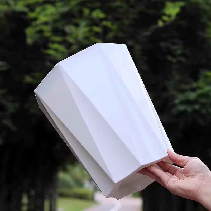 ダイヤモンド型植木鉢、家庭用リビングルーム植木鉢、プラスチック模造セラミック大型植木鉢、バルコニー緑植物、大口径ハイエンド植木鉢|undefined
