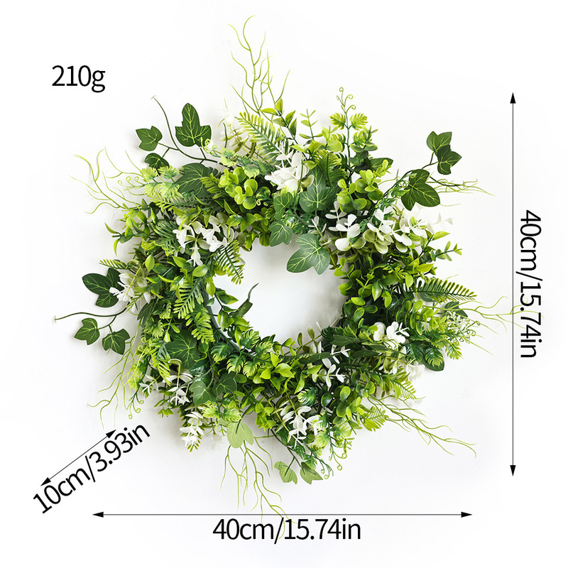 クリスマスガーランド装飾品人工模擬緑植物籐フロントドア花輪吊り下げノックフォード松葉逆さガーランド|undefined