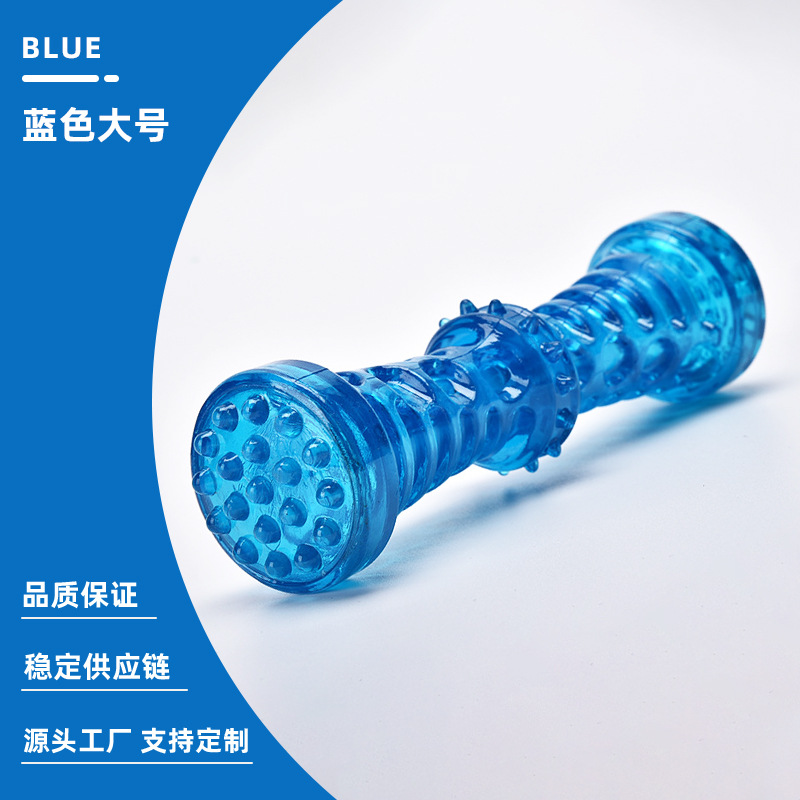 Tpr sonando juguete para mascotas nudo sólido hueso de perro resistente a mordeduras palo de molienda Juguete para perros Amazon venta caliente suministros para mascotas