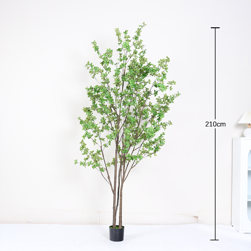 Simulación de plantas verdes de alto nivel de lujo ligero de plantas falsas biónicas interiores maceta sala de estar decoración paisajística de aterrizaje image 14