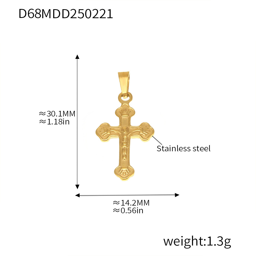 Qiong Yao Colección de accesorios colgantes de bricolaje de moda europea y americana Red de celebridades Collar de oro real de 18 quilates de acero inoxidable en stock