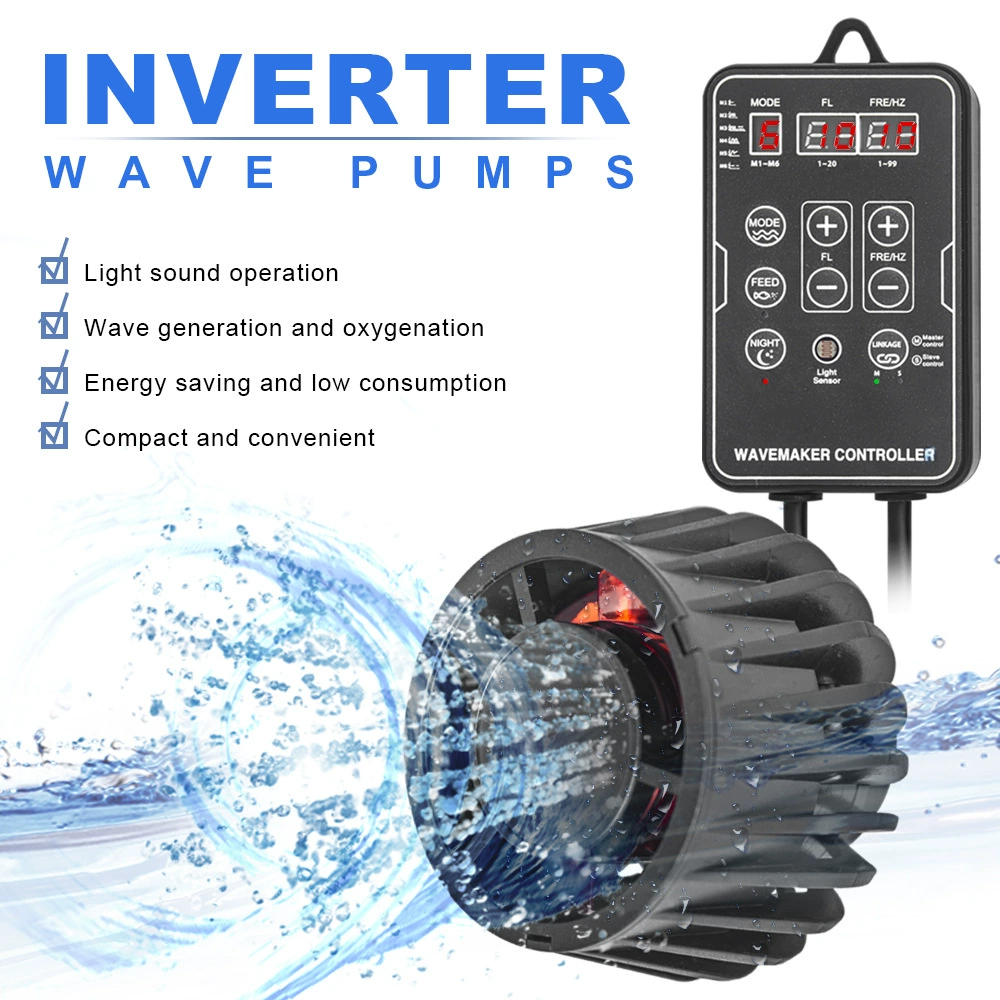 Многофункциональный циркуляционный насос для аквариума, волновой насос, аквариумный серфер, магнитная всасывающая конструкция, интеллектуальный волновой насос с переменной частотой