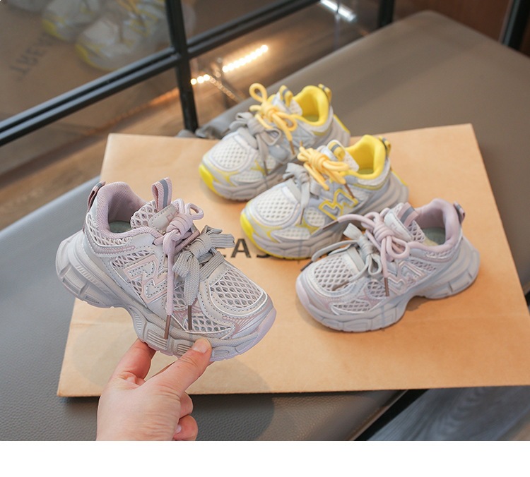 Atmungsaktive Mesh Sneakers Für Mädchen Modische Dad Schuhe_voghion.com