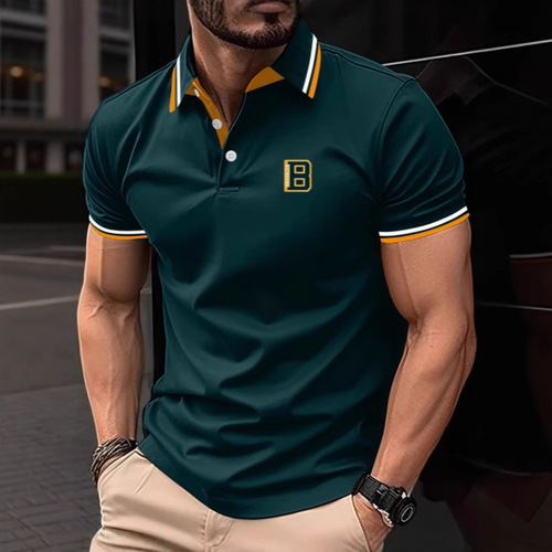 Summer New Men's Casual 3D Polo Shirt Printed Short Sleeve T-Shirt Top 3D Print