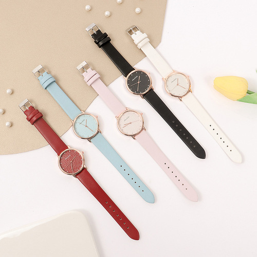 Ins style simple temperament women's watch female niche belt watch light luxury college style student quartz watch wholesale