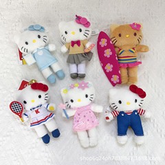 かわいいサンリオ展示会50周年KT猫花仙子魔法棒バックパンツ長脚ストラップ公仔プレゼント