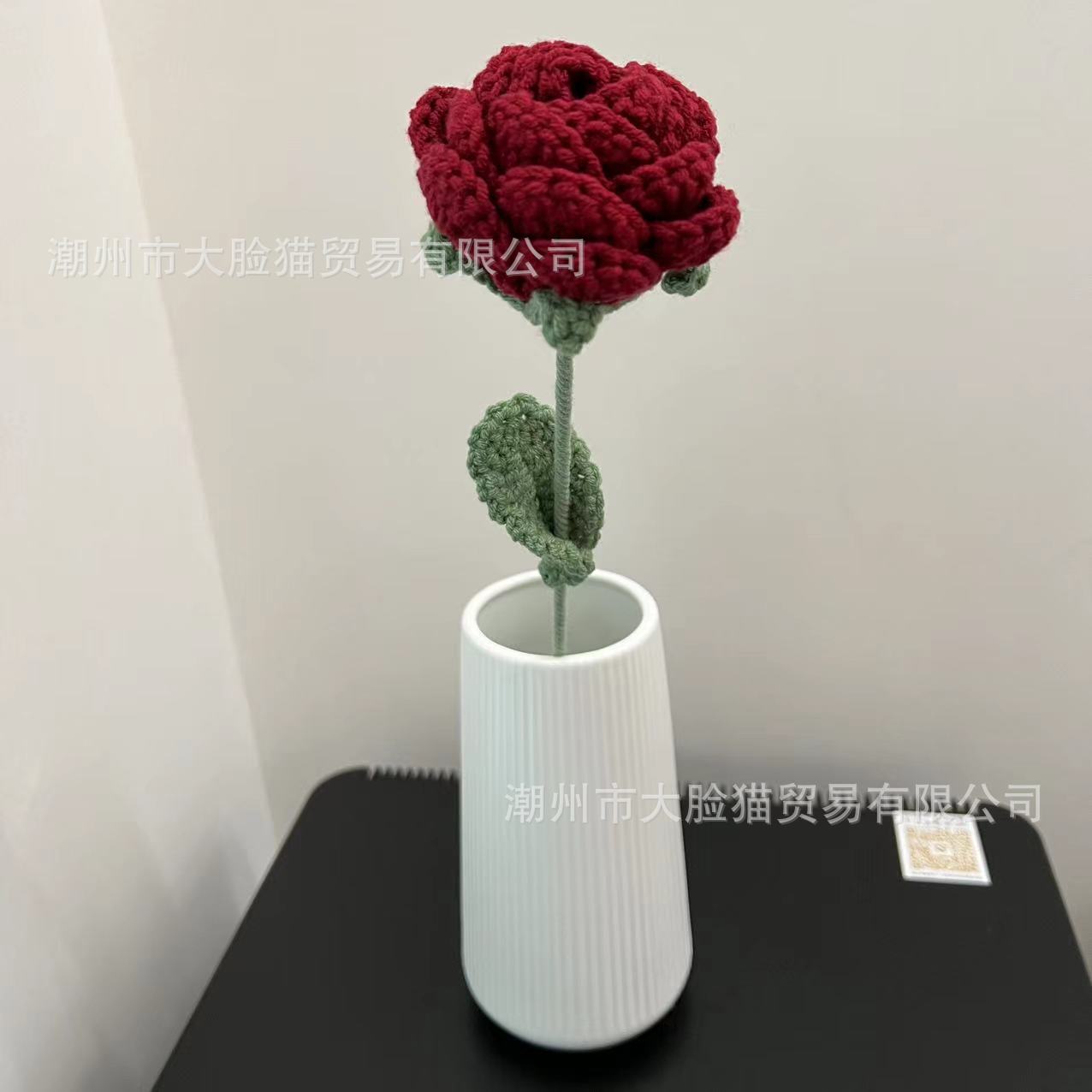 Flor artificial sala de estar decoración vino rojo rosa solo ramo de boda flor falsa decoración de flores secas decoración de arreglos florales de alta gama