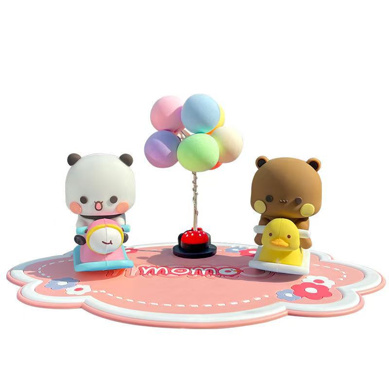 Figura de Panda Decorativa de PVC para Escritorio y Auto