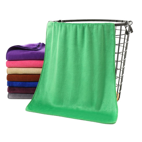 Microfiber multi-color 300g thick brushed water-absorbent car towel car wash towel beauty salon dry hair towel wholesale