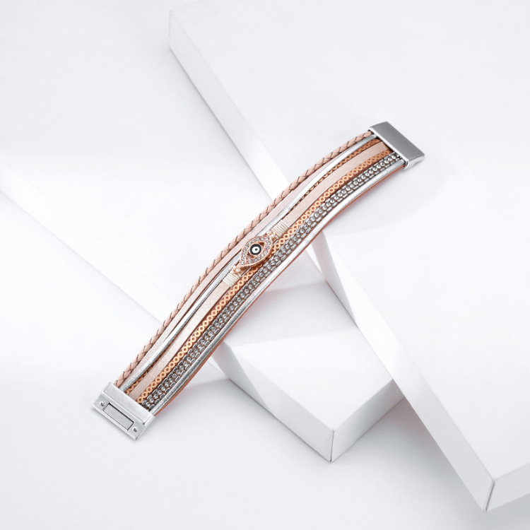 wholesale jewelry wide-brimmed eye shape bracelet Nihaojewelry