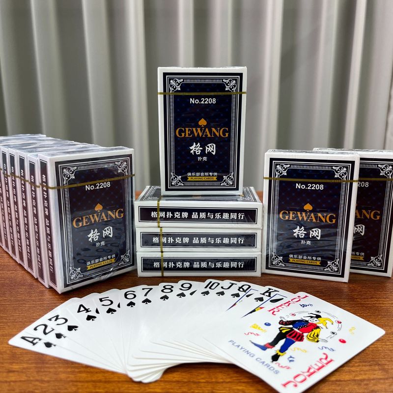 正婷扑克牌100副掼蛋专用扑克加硬棋牌室专用扑克牌纸牌筹码批发|undefined