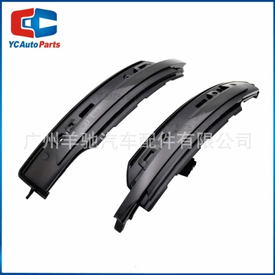 Suitable for 14-20 Porsche Porsche Macan running water lights LED rearview mirror turn signal lights (Dönmə işıqları) - black-shell-d0578