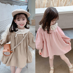Girls skirt sweet temperament dress princess skirt 24 autumn new style foreign trade children's clothing drop shipping 3-8 years old