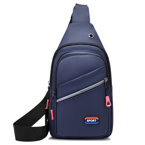 Wholesale Men's Chest Bag Outdoor Casual Simple Oxford Cloth Waterproof Sports Single Shoulder Bag Multifunctional Crossbody Bag