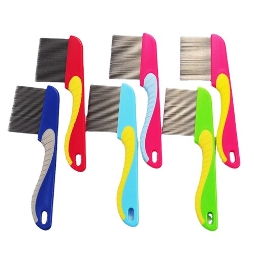 New Cat and Dog Comb, Stainless Steel Needle Pet Grooming Brush, Flea Comb with Long Needle Bristles, Bare Factory Wholesale
