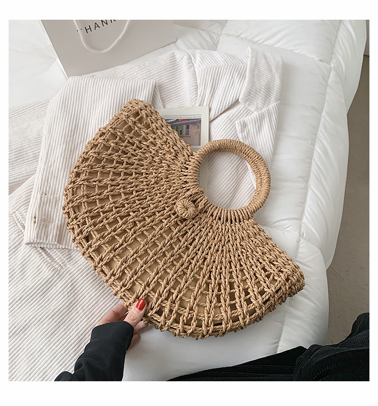 New Retro Straw Woven Bag display picture 11