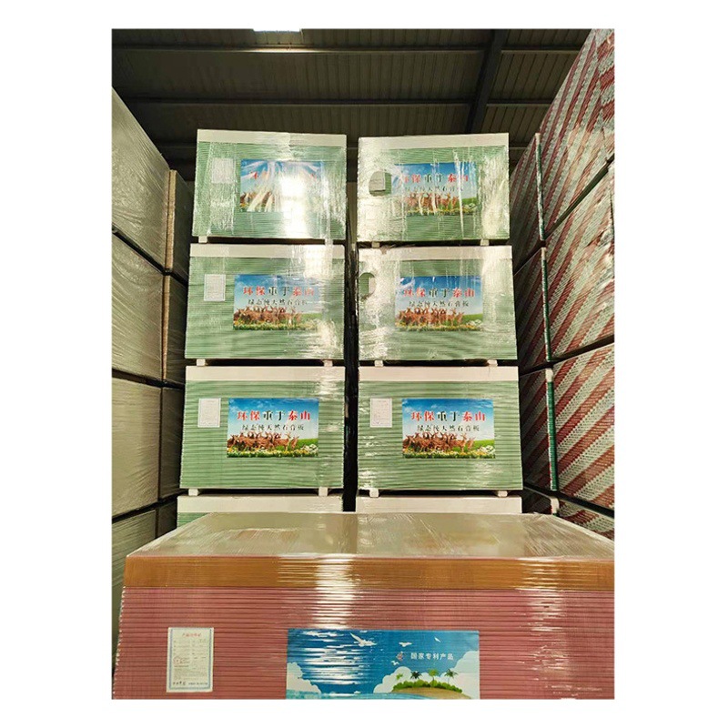 A prueba de humedad placa de yeso partición pared techo decoración material edificio taller resistente al agua a prueba de humedad placa de yeso