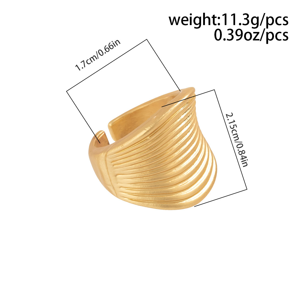 10g Weight Elegant Geometric Flower Alloy Irregular Plating Women's Open Rings Rings