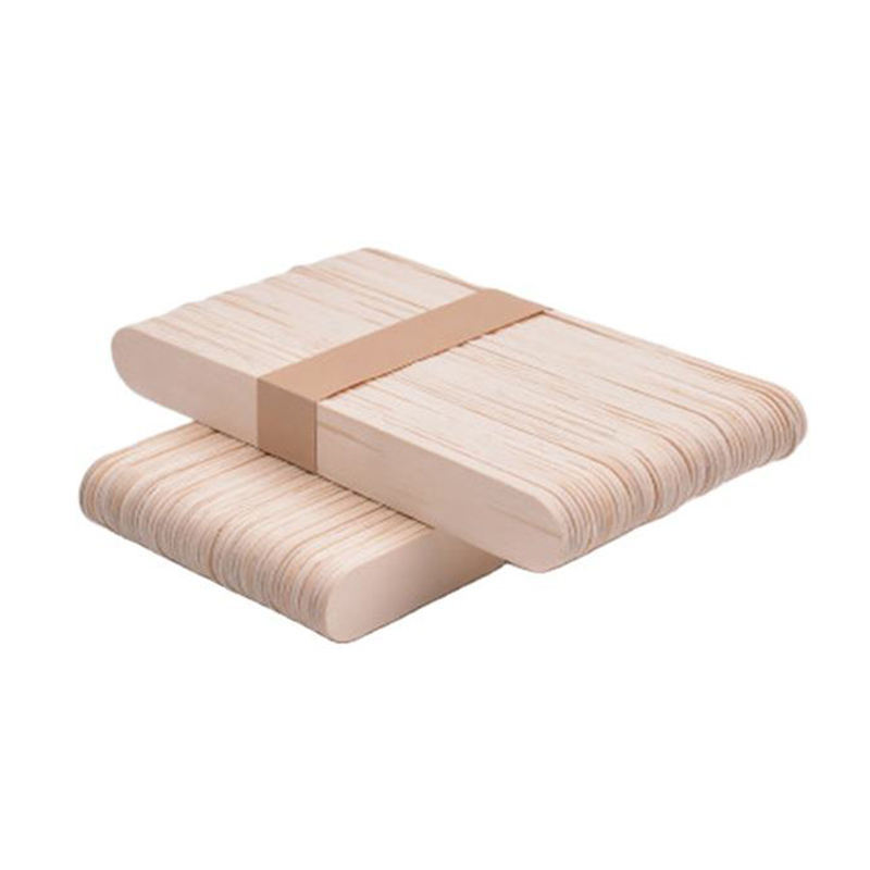 Wholesale disposable beeswax depilatory wooden stick beauty stick depilatory stick wax scraping tongue depressor large small size wooden wax stick