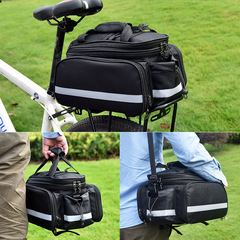 Bicycle panniers, mountain bike rear rack bags, large-capacity waterproof rear seat camel bags, long-distance Sichuan-Tibet cycling equipment