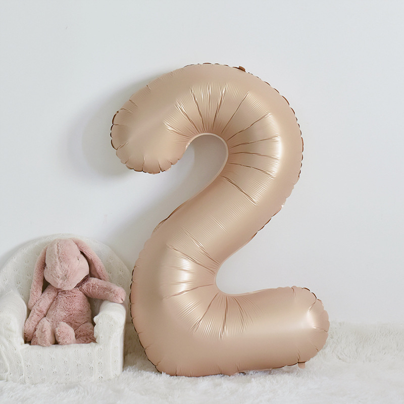 Ins globos digitales de color crema decoración de cumpleaños de bebé escena fiesta ambiente de cumpleaños accesorios de fotografía decoración