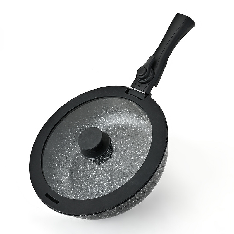 Comercio exterior transfronterizo piedra de arroz desmontable mango antiadherente panela