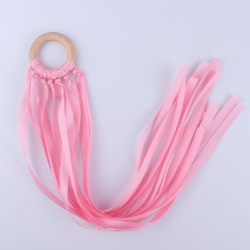 Nuevo bebé suministros cinta Beech sonajero calmante bebé creativo anillo de madera juguete dientes molienda Amazon