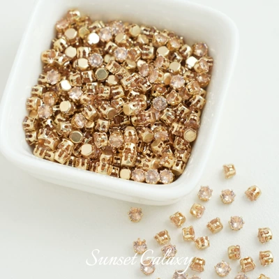 Zərgərlik ara hissələri – bracelet necklace accessories material - 4mmchampagne-powder-30-pieces