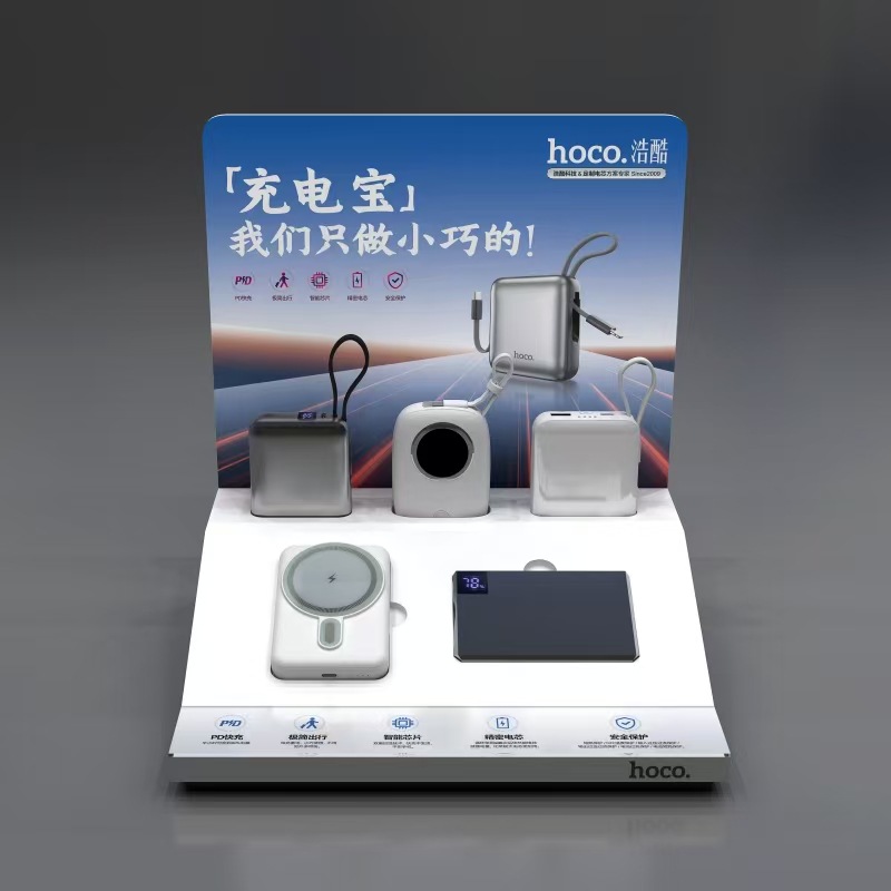 Power bank 3c certified 10000 mAh built-in cable super fast charging mobile power mini ultra-thin magnetic power supply