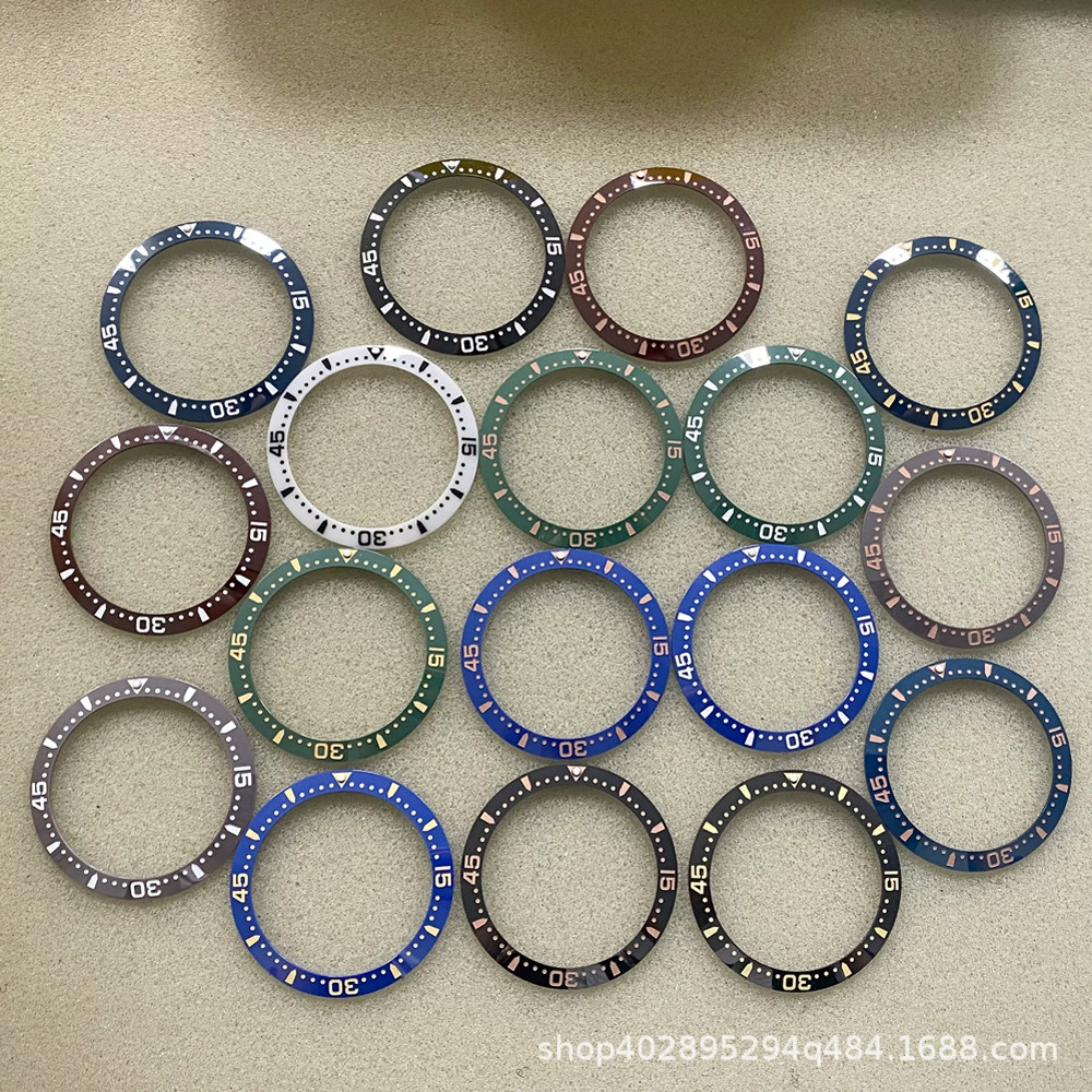 Кольцо для часов с круглым вырезом цифровое керамическое наклонное кольцо для часов с внешним диаметром 38 мм подходит для корпуса часов 40 мм в корпусе Point SUB