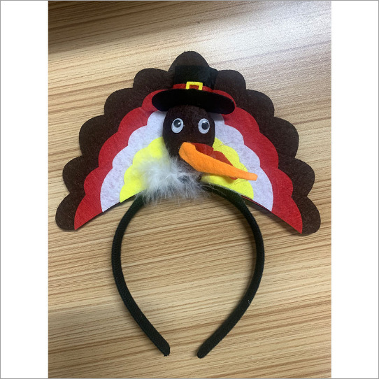 Accesorios personalizados de vacaciones hechos a mano Accesorios de vacaciones de plástico accesorios de ropa Acción de Gracias Fiesta Turquía Buckle