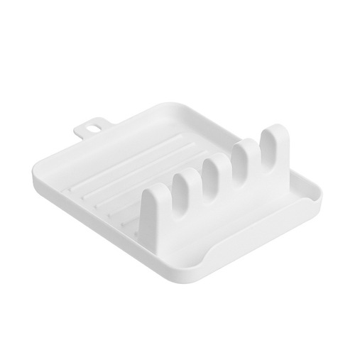 Kitchen spatula rack, spoon pad, chopstick storage rack, household countertop spatula drain rack, multi-functional storage pot lid rack