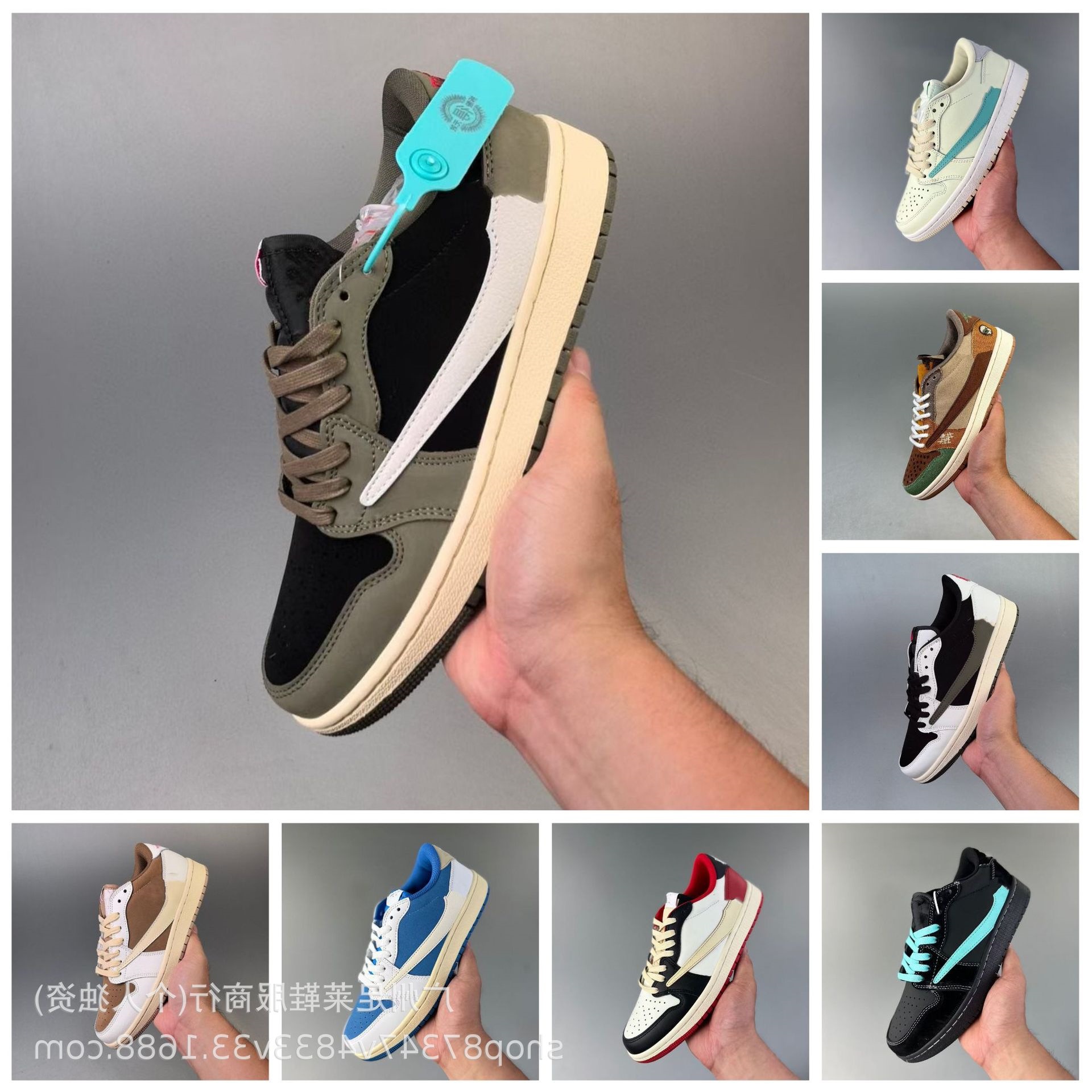 Putian aj1 로우 탑 라이트닝 바브 블랙 워리어 후지와라 히로시 조 1 남성 및 여성 스포츠 농구화 남성 순수 오리지널 스니커즈