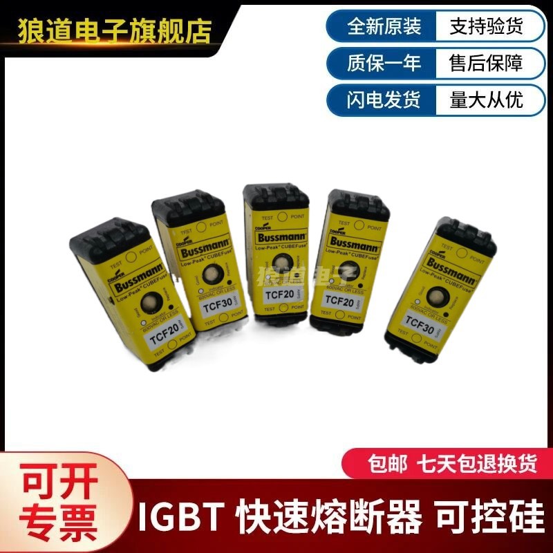 美国巴斯曼BUSSMANN保险丝TCF延时通讯熔断器TCFH20N/TCFH30N正品