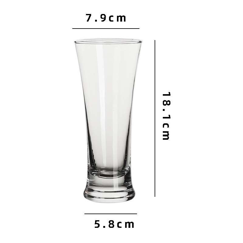 Taza de cerveza artesanal de cintura grande capacidad cintura de vidrio bar KTV taza de cerveza comercial taza de cerveza de trigo
