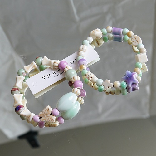 Batch Wholesalers of Jingdezhen Ceramic Bracelets - Ancient Style Beaded Bracelets, Trendy, Fresh, Literary, Sweet, and New Chinese Style Bracelets and Accessory