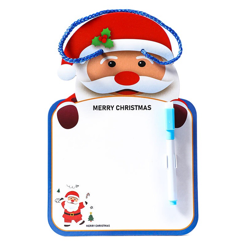 Regalo de Navidad jardín de infantes educación temprana Escritura de doble cara graffiti tablero de dibujo borrable tablero de dibujo estudiante de escuela primaria tablero de escritura de bricolaje