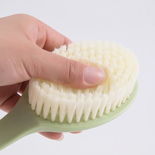 Bath brush long handle soft bristle bath brush household with bath flower dual-purpose back rub bath artifact bubble bath brush wholesale