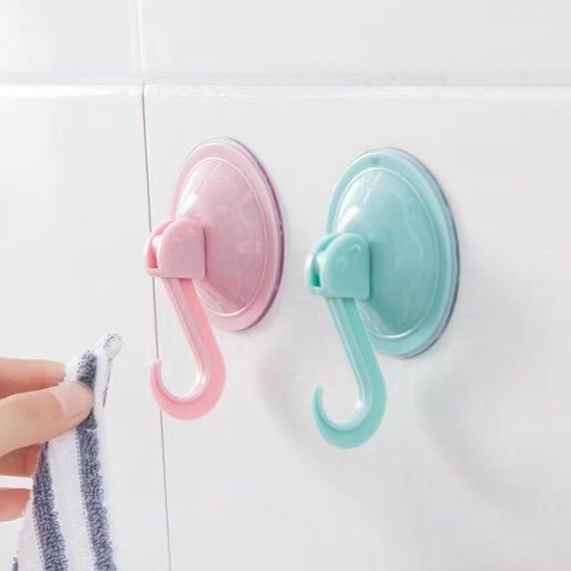 Punch-free large suction hook strong vacuum wall-mounted vacuum hook kitchen bathroom bathroom glass