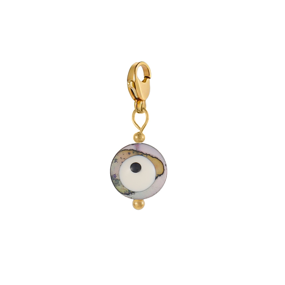 2g Weight Pendant Jewelry Making Type DIY Ornament Accessories Classification 1 Piece Quantity 304 Stainless Steel Material Devil's Eye Pattern All Seasons Season Polished Finish Plating Design Simple Style, Classic Style Style 1 Piece 304 Stainless Steel Devil's Eye Polished Pendant DIY Ornament Accessories 2